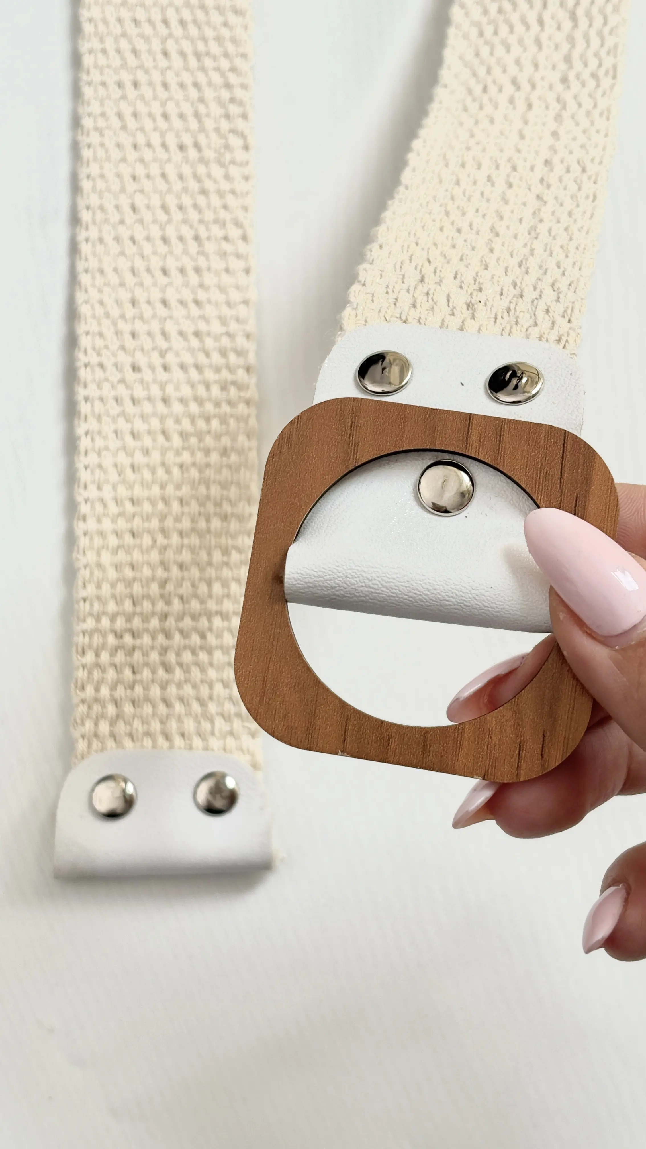 کمربند کنفی سفید